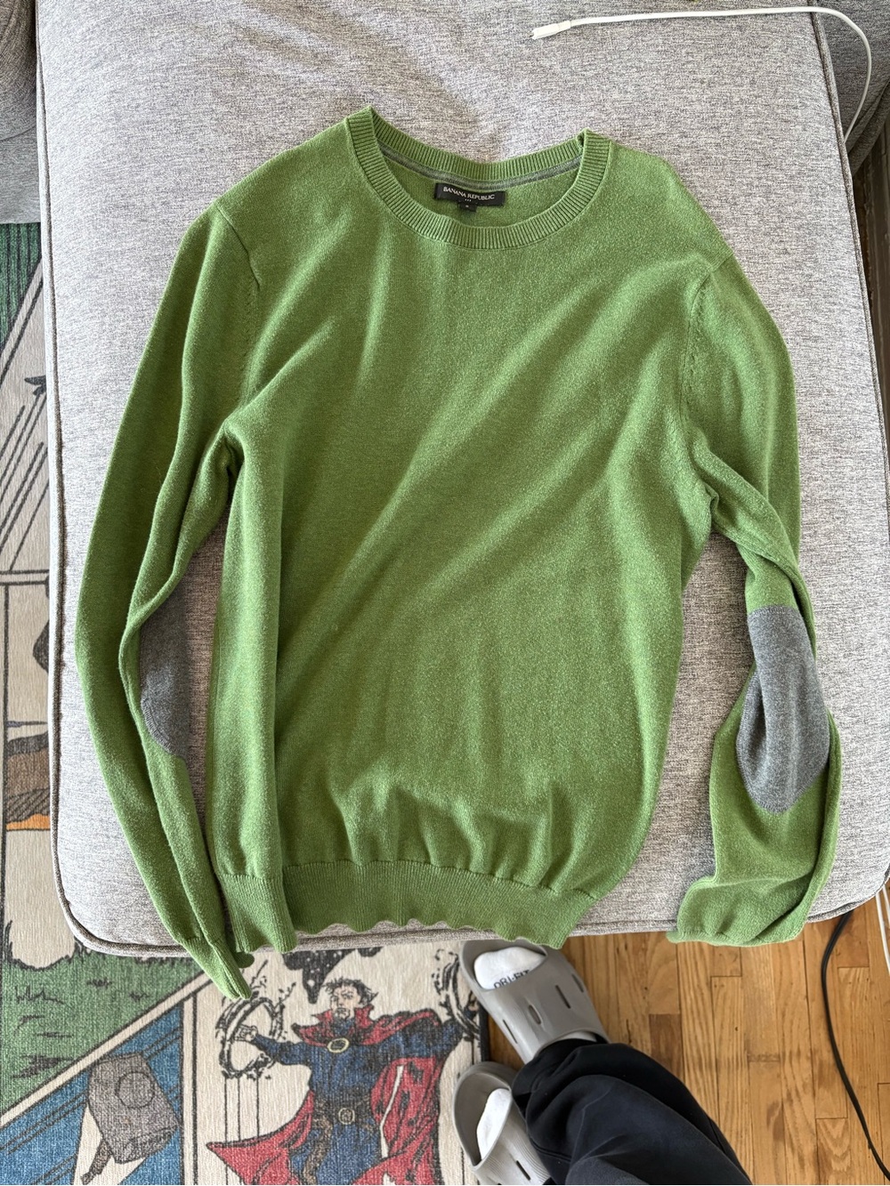 Banana Republic Crewneck Sweater with Elbow Patches (set of 3)